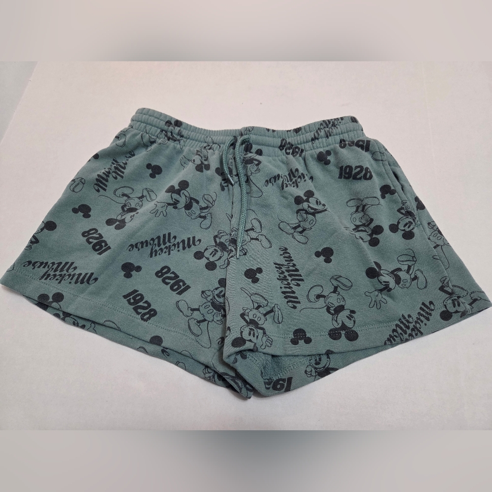 Disney Womens Mickey Mouse Shorts with Elastic Waistband EUC Size M